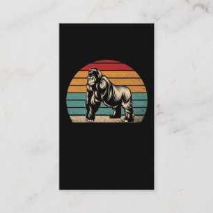 Vintage Retro Gorilla Visitkort