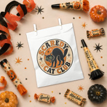 Vintage Retro Gott Halloween Svart Katt