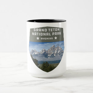 vintage retro Grand Teton nationalpark Mugg