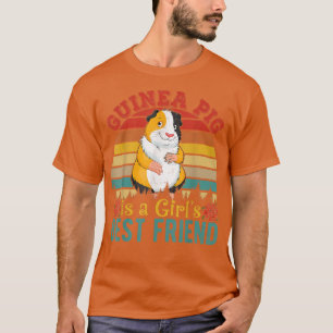 Vintage Retro Guinea Gris är en flickas bästa vän T Shirt