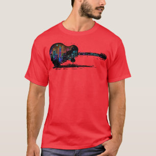 Vintage Retro Guitar Gifts Guitarist Musician Conc T Shirt