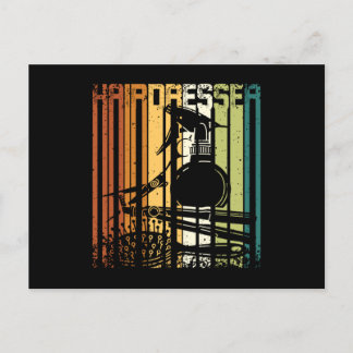 Vintage Retro Hairdresser Vykort