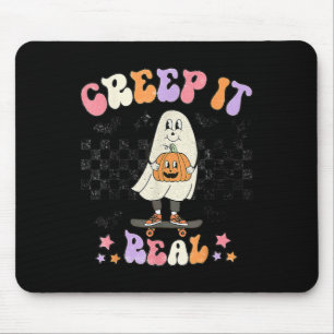Vintage Retro Halloween Creep det riktiga Ghost Bo Musmatta