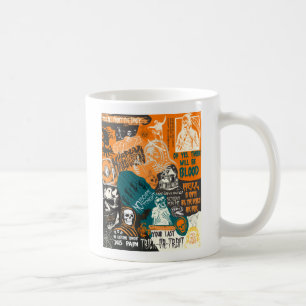 Vintage Retro Halloween Fall 90s Classic Collage Kaffemugg