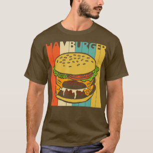 Vintage Retro Hamburger T Shirt