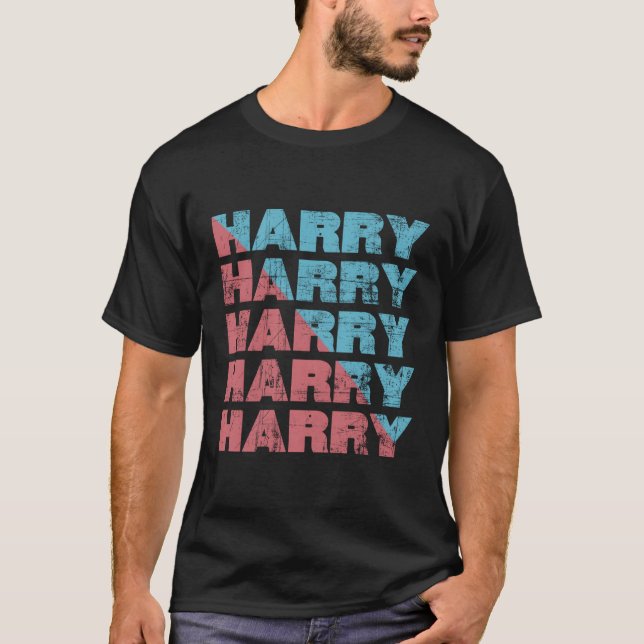 Vintage Retro Harry T Shirt (Framsida)