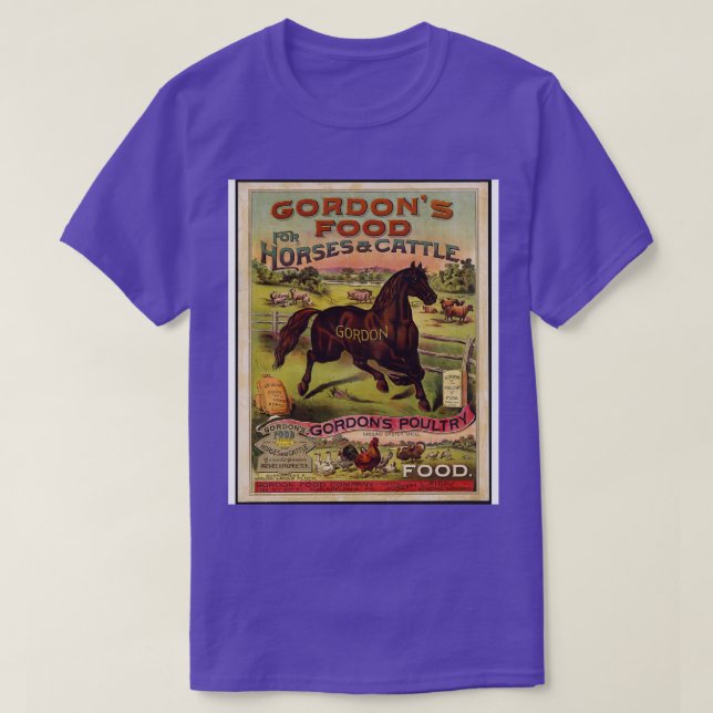 Vintage retro häst konst t shirt (Design framsida)