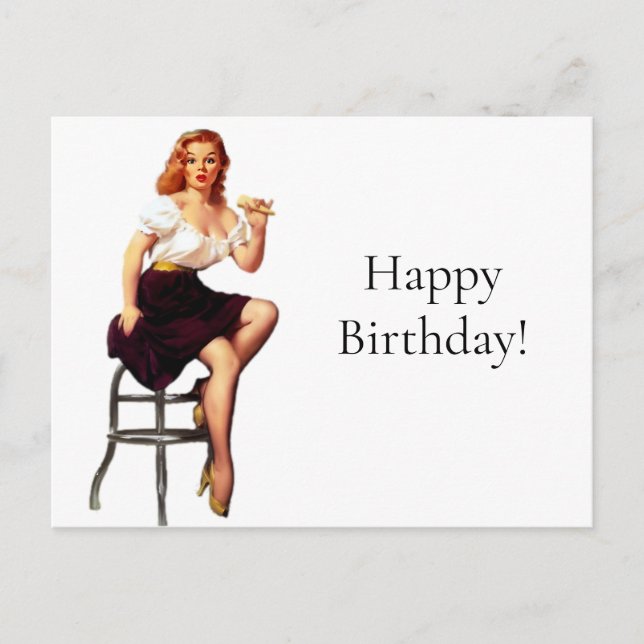  Vintage Retro hemmafruar 1950-talet Vykort (Framsida)