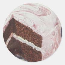 Vintage retro hemmagjord tårta choklad vit