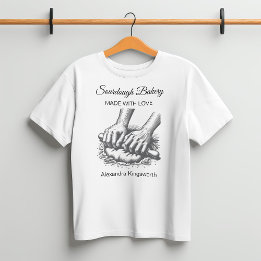 Vintage retro hemmagjorda Sourdough-bageri för bag T Shirt