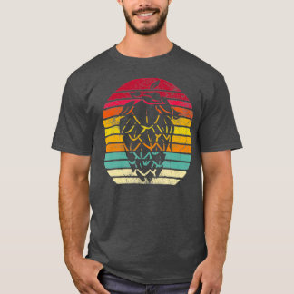 Vintage Retro Hops Leaf Beer Brewing IPA Fathers T Shirt