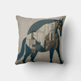 vintage retro horse kudde