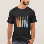 Vintage Retro Human Evolution of Tennis Player T Shirt<br><div class="desc">En tennisspelares utveckling. Vintage- och retrotemadesign för tennisspelare, tennis tränare och tennis fläkt. Coola grafik med färgstarka 60-tal och 70-tal stil för idrottsmän, spelare, kärlek för att spela tennis och titta på tennisspel. Perfekt för högskoletennislag eller högskoleidrottslag. Underbar julklapp och födelsedagspresent för familjer och vänner som kärlek återtro mode med...</div>