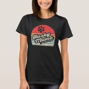 Vintage Retro Husky Mamma ägare T Shirt