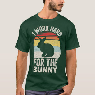Vintage Retro I arbetar hårt för Bunny T Shirt