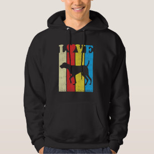 Vintage Retro I Kärlek Min tyska korthögtalare Hoodie