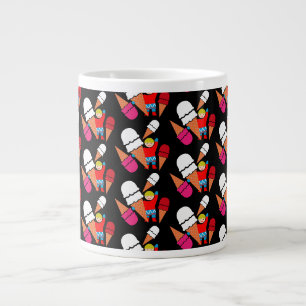 Vintage Retro Ice Cream Art Jumbo Mugg