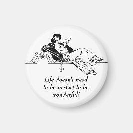 Vintage Retro-inspirationLife-citat Magnet