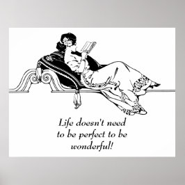 Vintage Retro-inspirationLife-citat Poster