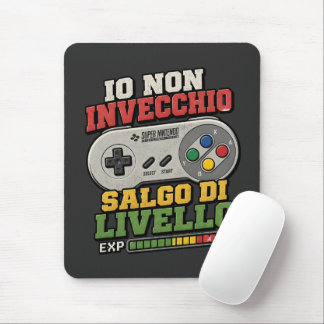 Vintage Retro Italiensk Spelare Level Up Musmatta