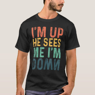 Vintage Retro Jag är uppe och ser mig vara nere T Shirt