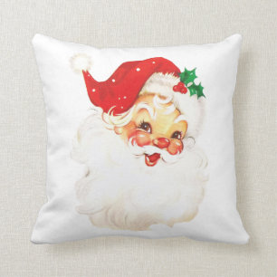Vintage Retro Jolly Jultomten-jul Kudde