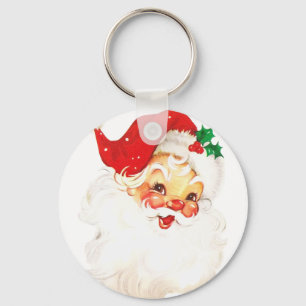 Vintage Retro Jolly Jultomten-jul Nyckelring