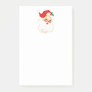 Vintage Retro Jolly Jultomten-jul Post-it Block