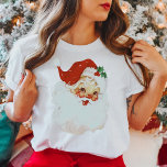 Vintage Retro Jolly Jultomten jul T Shirt<br><div class="desc">T-Shirt har en vintage Jultomten,  som påminner om Jolly Old Saint Nick från 1950- och 60-talet. Fira den här julhelgen med den här återdesignen som återför alla fina minnen från den barnlika  av jul.</div>