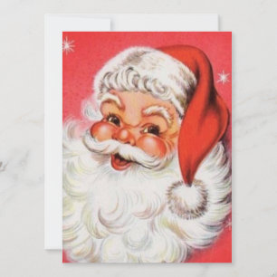 Vintage Retro Jolly Jultomten Julkort