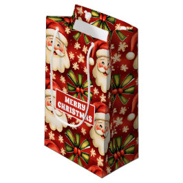 Vintage Retro jul Jultomten och Bows