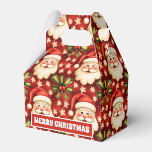 Vintage Retro jul Jultomten och Bows Presentaskar