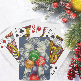 Vintage Retro jul Ornamental Helgdag Casinokort