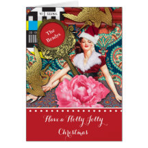 Vintage Retro Julafton Santa