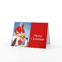 Vintage Retro julklapp UPP Flickan