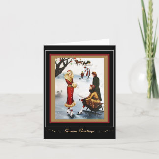 Vintage Retro-jullisskal 1920s kort