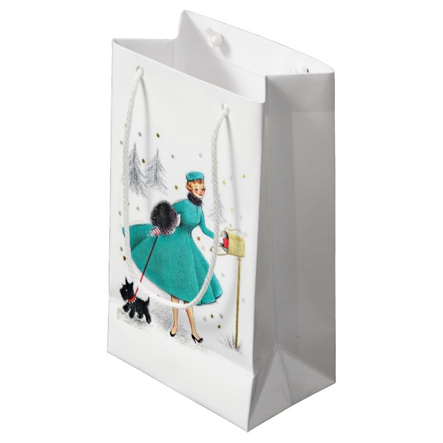 Vintage Retro-jultoman med Scotty Hund (Framsidan Vinklad)