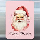 Vintage Retro Jultomten Rosa God jul Magnet<br><div class="desc">Ta med dig en liten nostalgisk helgdag till ditt hem med den här vintagen, Jultomten julmagnet. Den här magneten är en perfekt för att dekorera kylskåpet eller något magnetiskt yta under festsäsongen. Den har en trevlig julillustration på rosans bakgrund med ord "God jul". Perfekt för att du ska kunna lägga...</div>