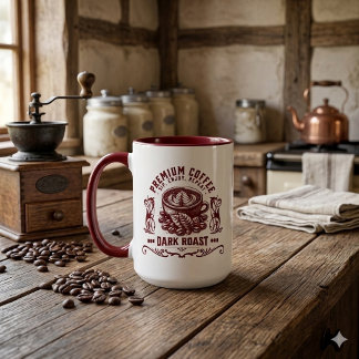 Vintage Retro Kaffe Drickar Mugg