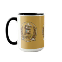 Vintage Retro Kaffe Espresso Maskin Tvåtonad Ker