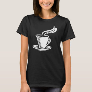 Vintage Retro Kaffekopp Fat Grafik T Shirt
