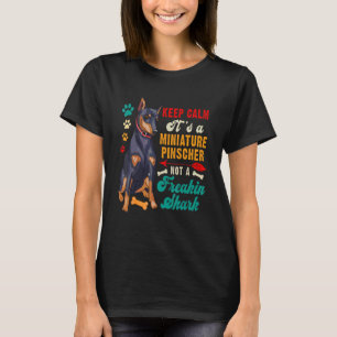 Vintage Retro Keep Calm Miniatyrpinscher Inte En T Shirt