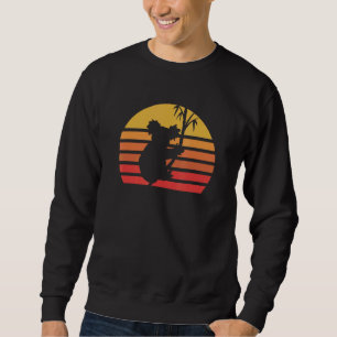 Vintage Retro Koala Kärlek R Pappa Mamma Boy Birth Lång Ärmad Tröja