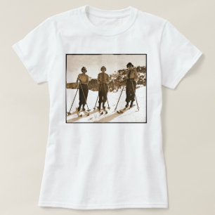 Vintage Retro Kvinnor Skidåkning 'Skidbums 1942' Tröja