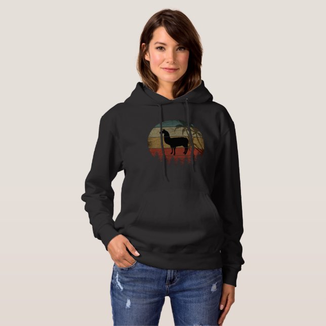 VINTAGE RETRO LAMA T SHIRT (Hel framsida)