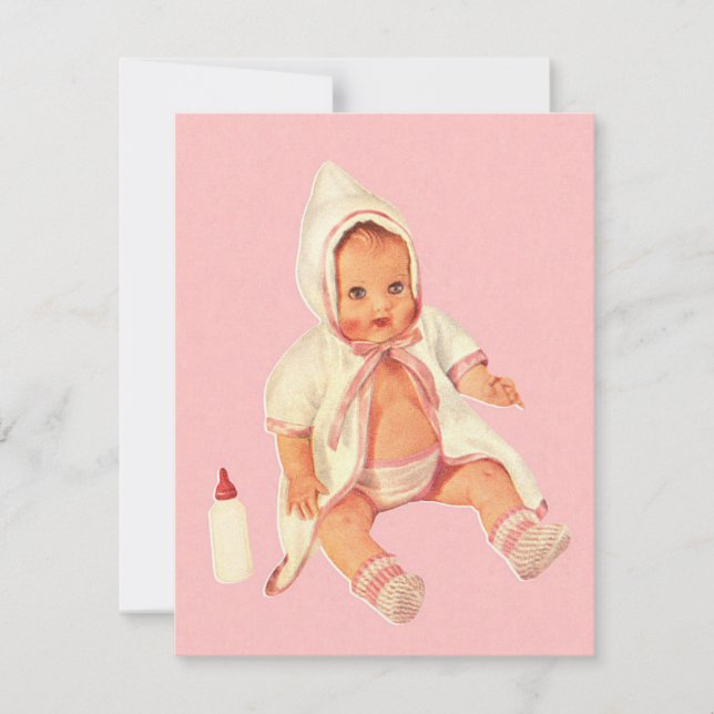 Vintage Retro Little Baby Shower Gift (Framsida)