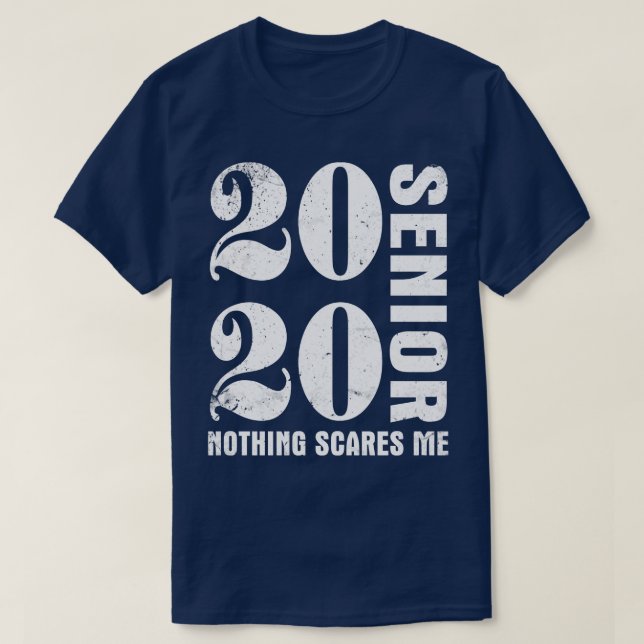 Vintage Retro Lycklig, klass 2020: Inget T Shirt (Design framsida)