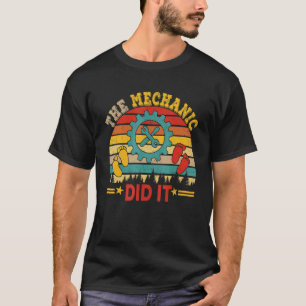 Vintage Retro Mechanic gjorde Graviden till nounce T Shirt