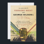 Vintage Retro Microphone Vuxen Karaoke Party Inbjudningar<br><div class="desc">Vintage Retro Microphone Vuxen Karaoke Party-inbjudan</div>