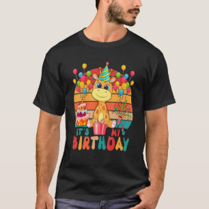 Vintage Retro Min födelsedag Giraffe Animal Kids T Shirt